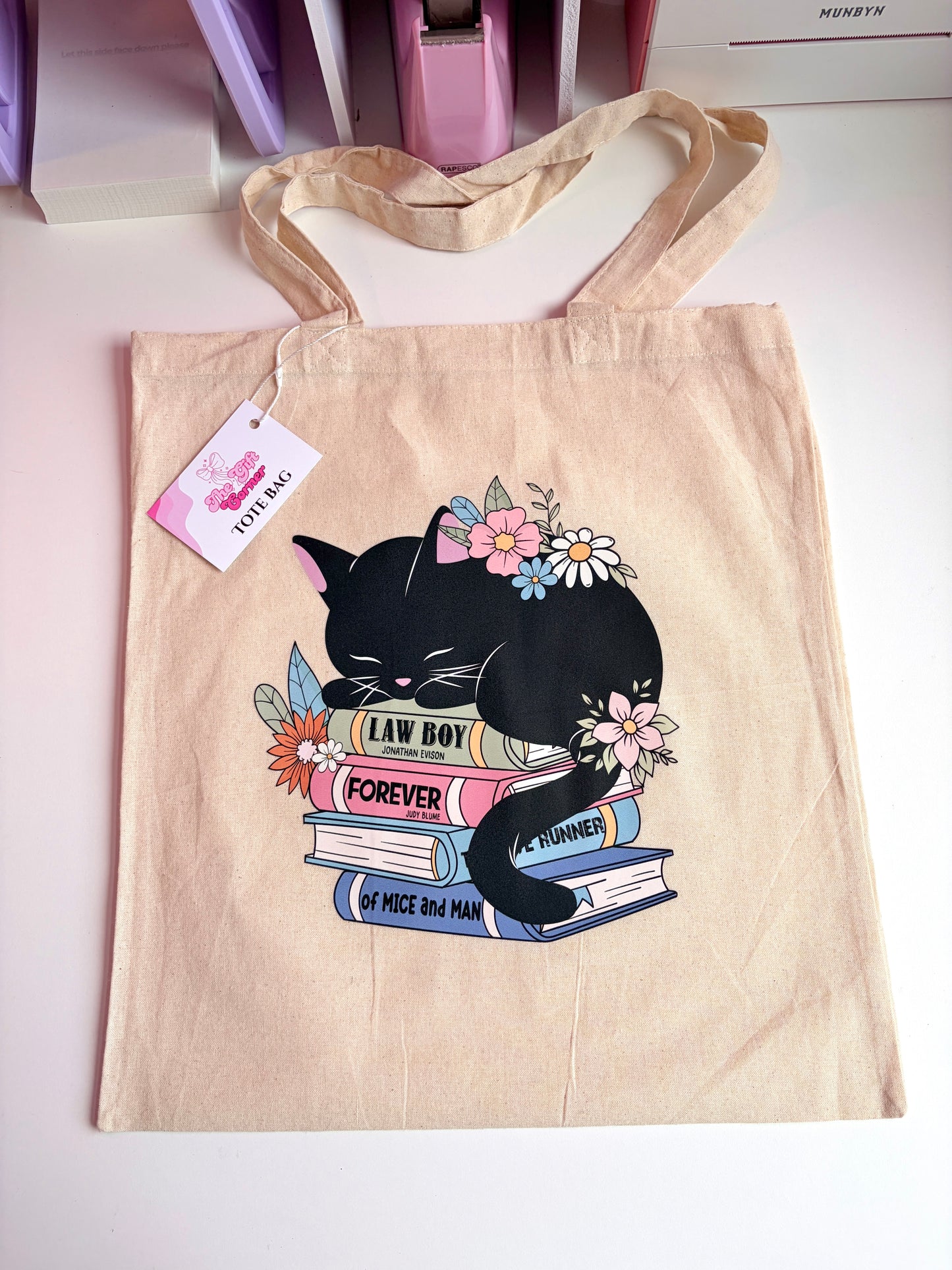 Cat & books