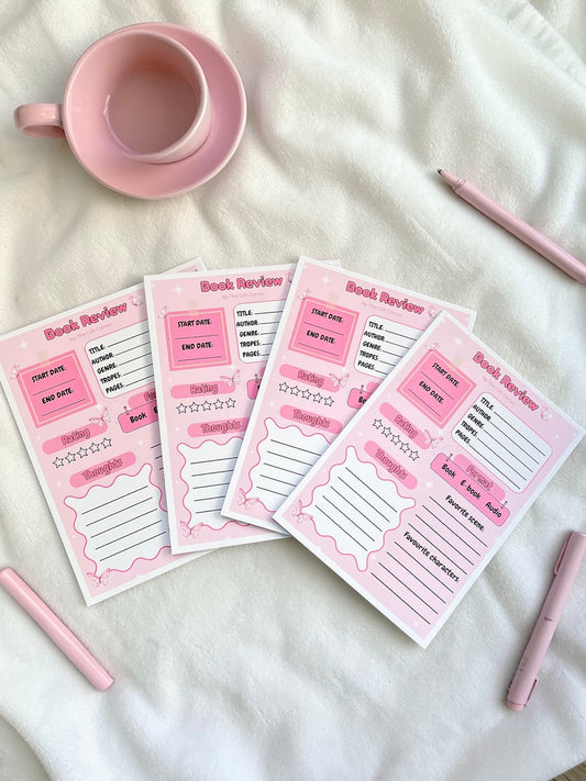 Book review note pad