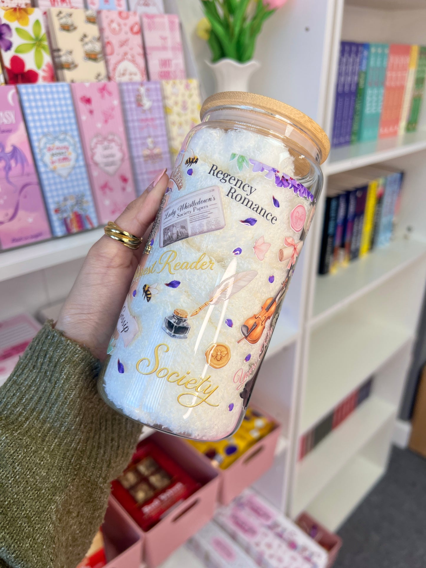 Bridgerton/Regency Romance themed cup