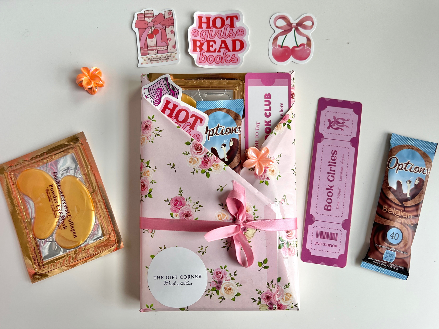 Blind Date with a Floral Wrapped Book🌸🌷✨