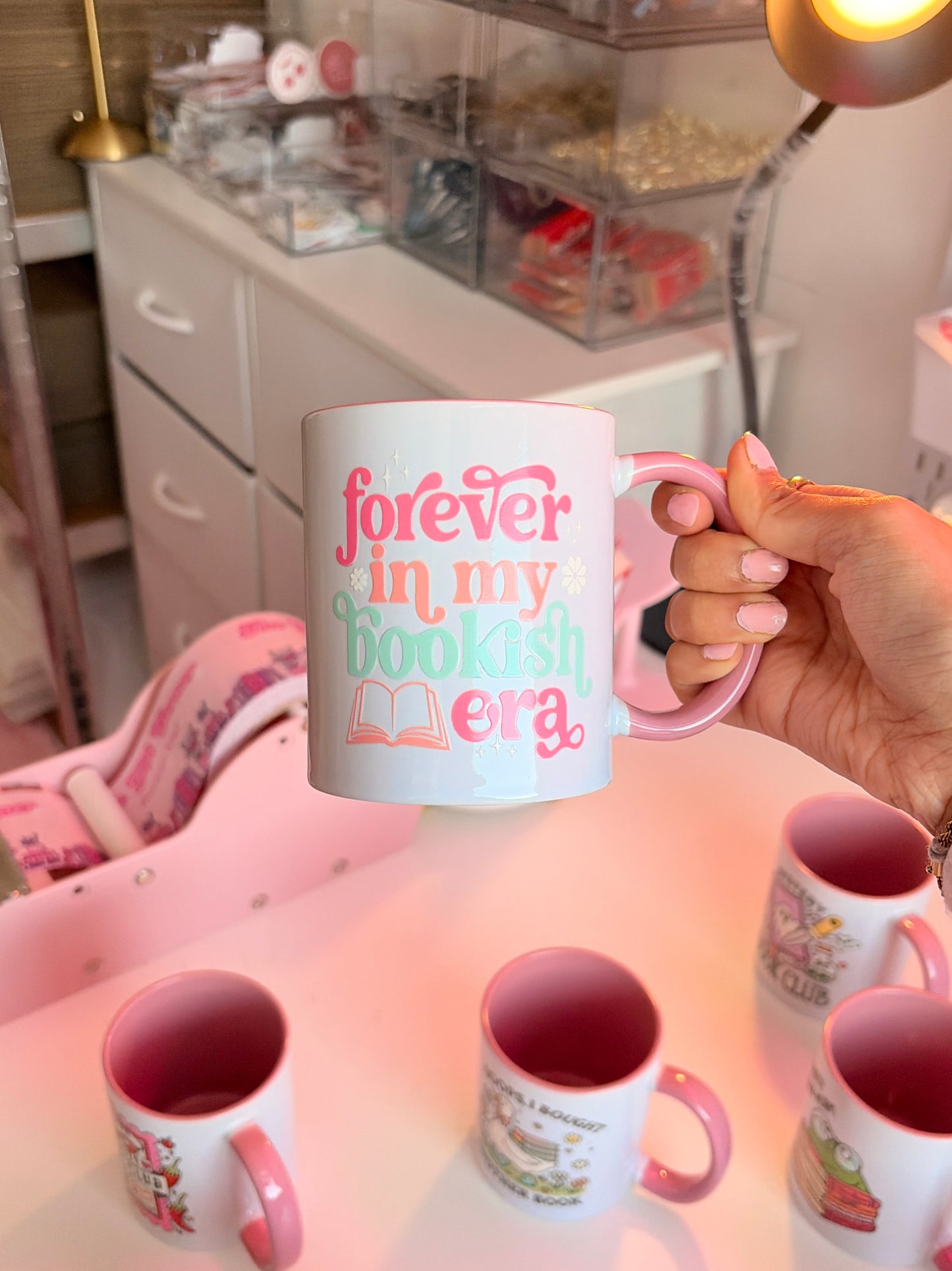 Bookish era mug