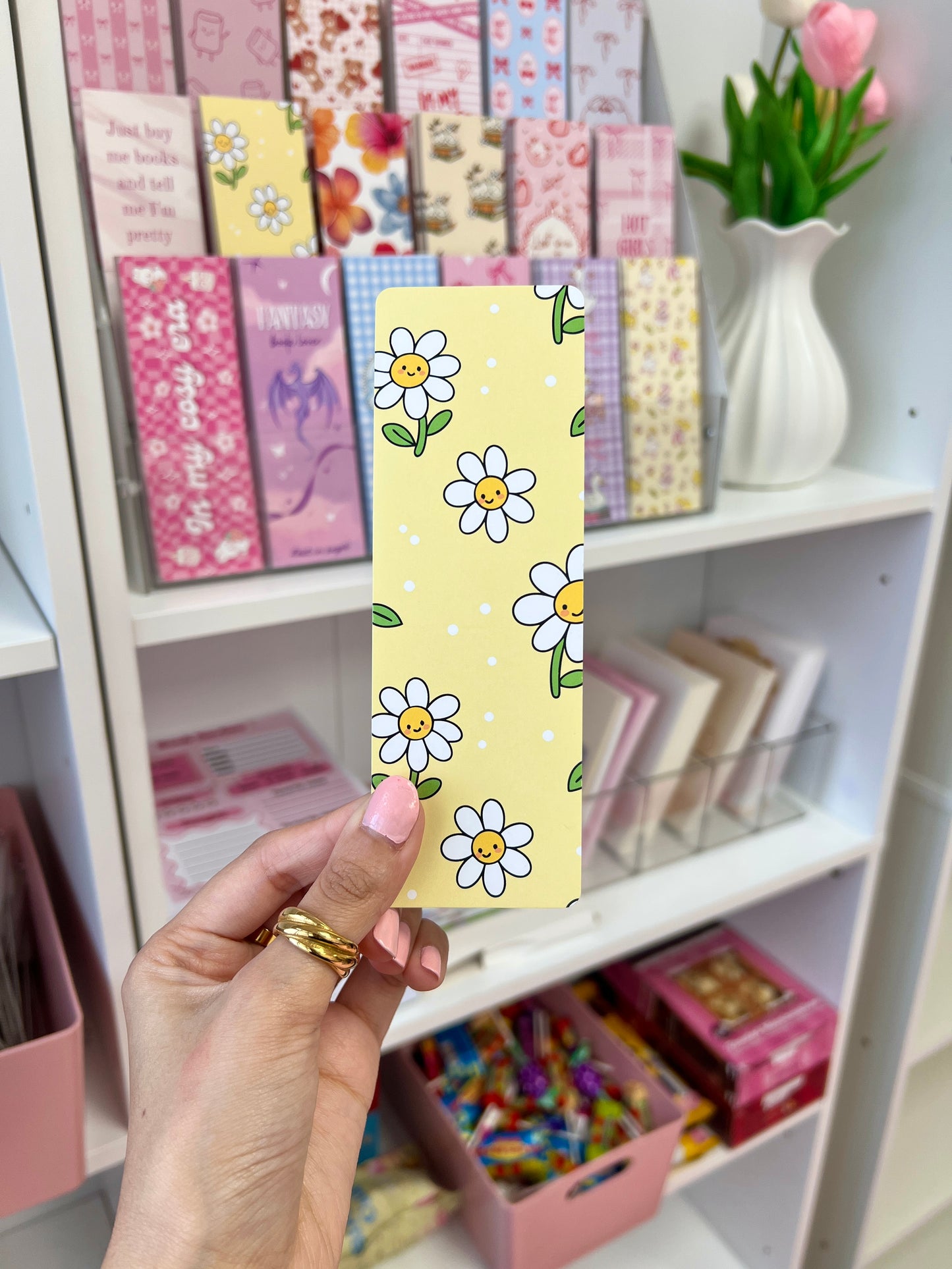 Daisy Printed bookmark