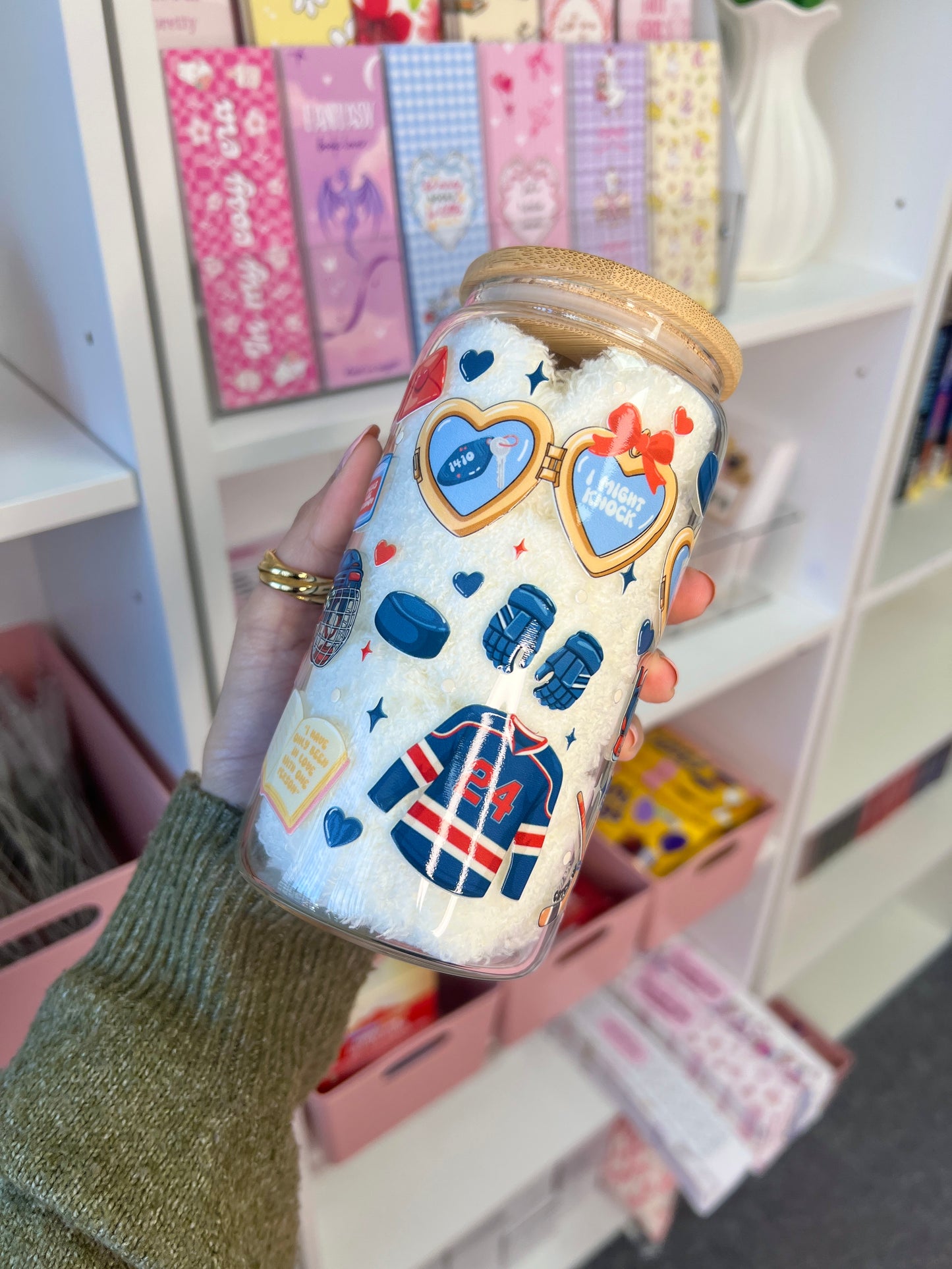 Hockey romance themed cup