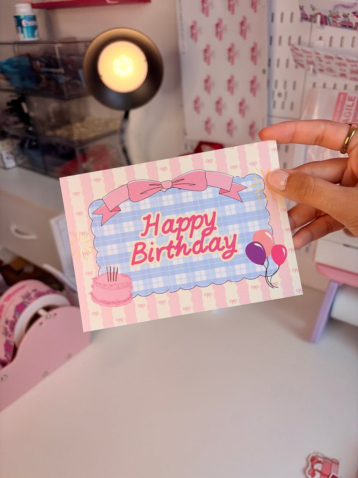 Birthday-themed mystery reader box