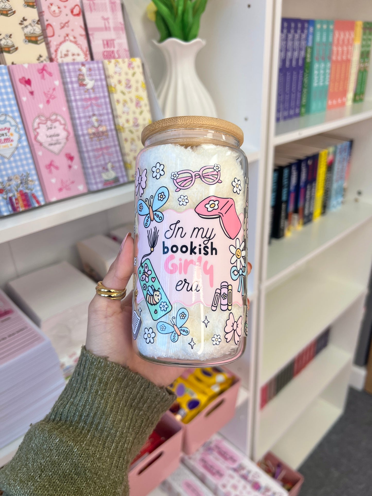 In my bookish girly era cup
