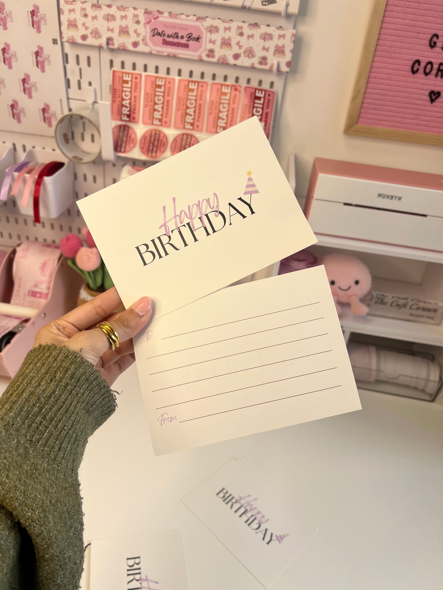 Birthday-themed Blind date with a book