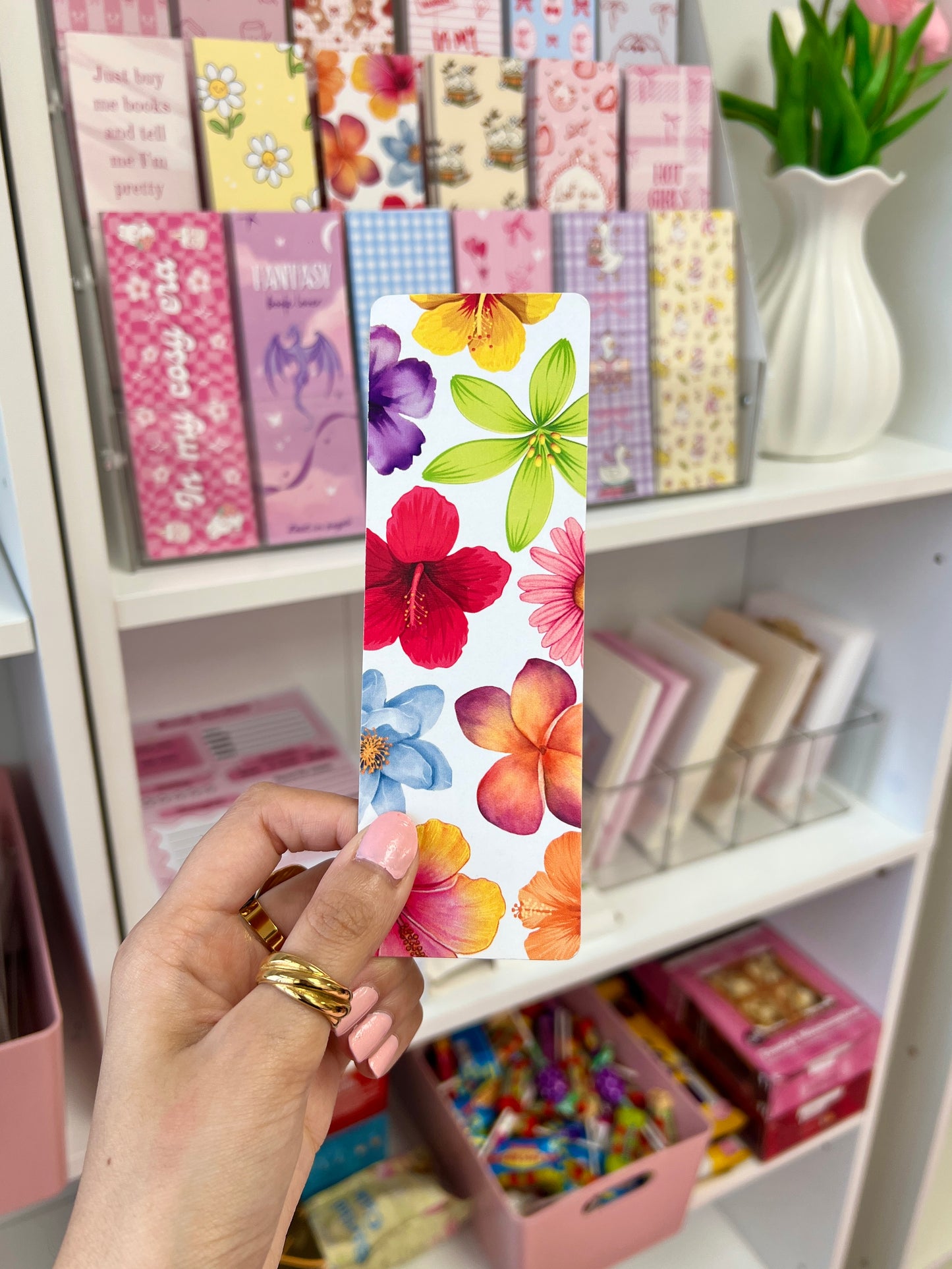 Floral Printed bookmark