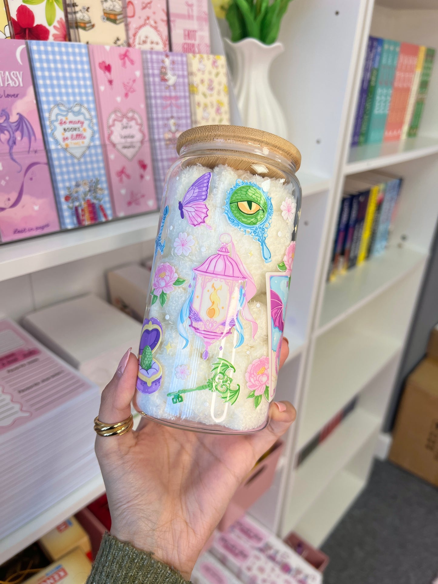 Whimsical fabtasy tarot card cup