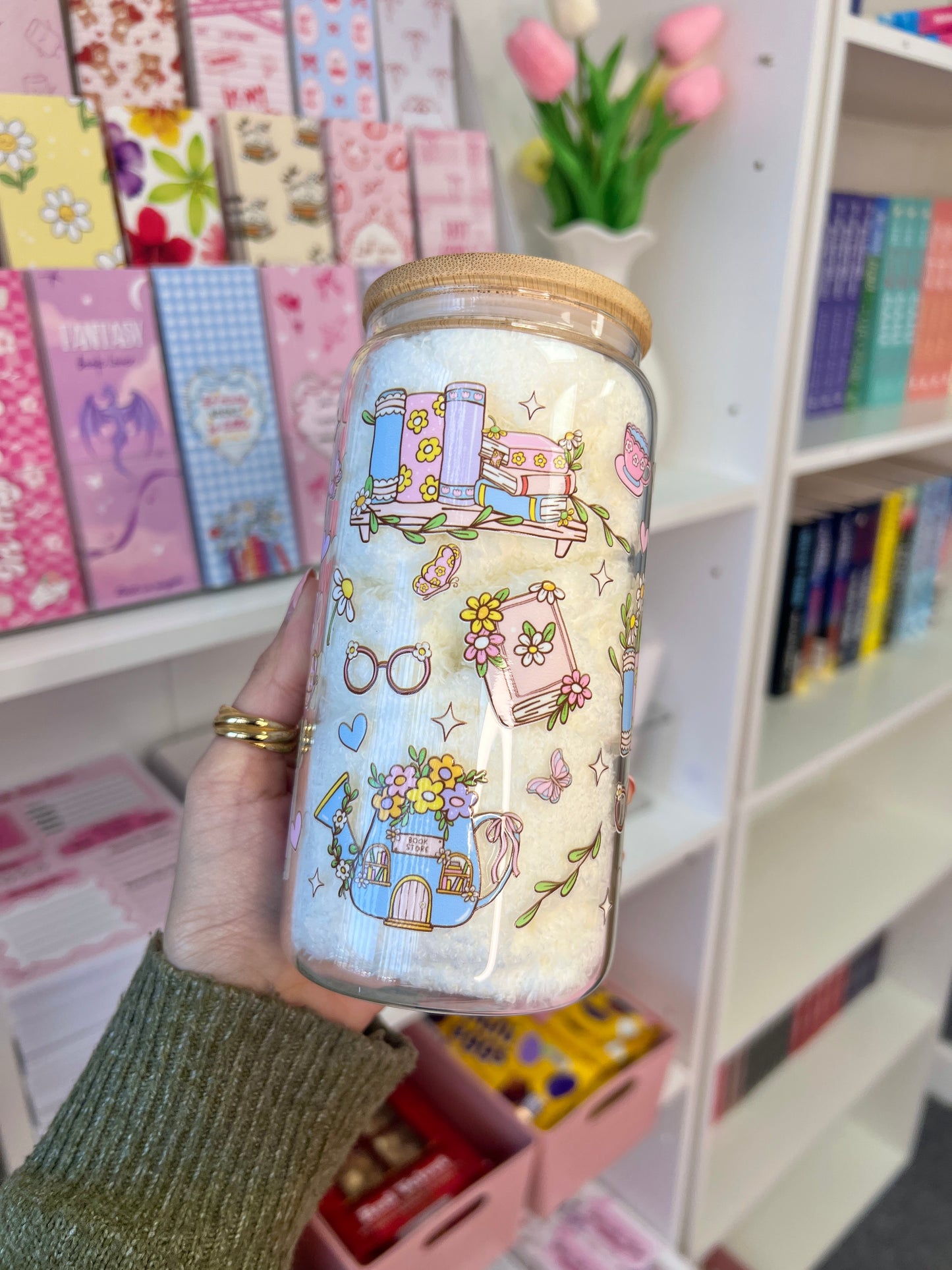 Spring bookish cup