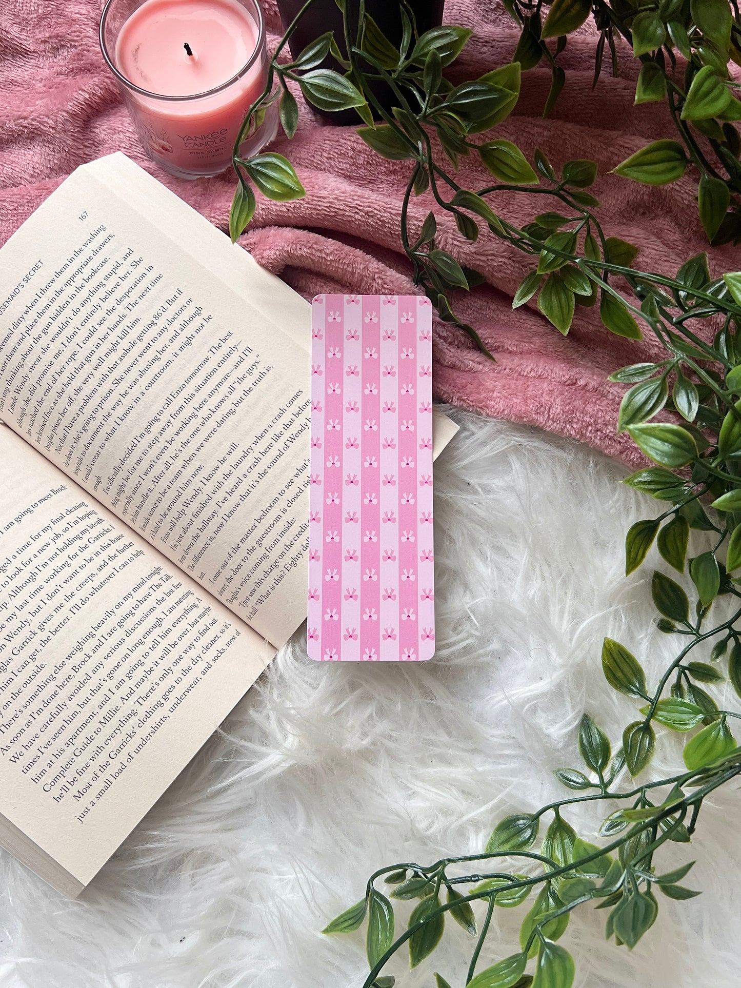 Pink Bow bookmark