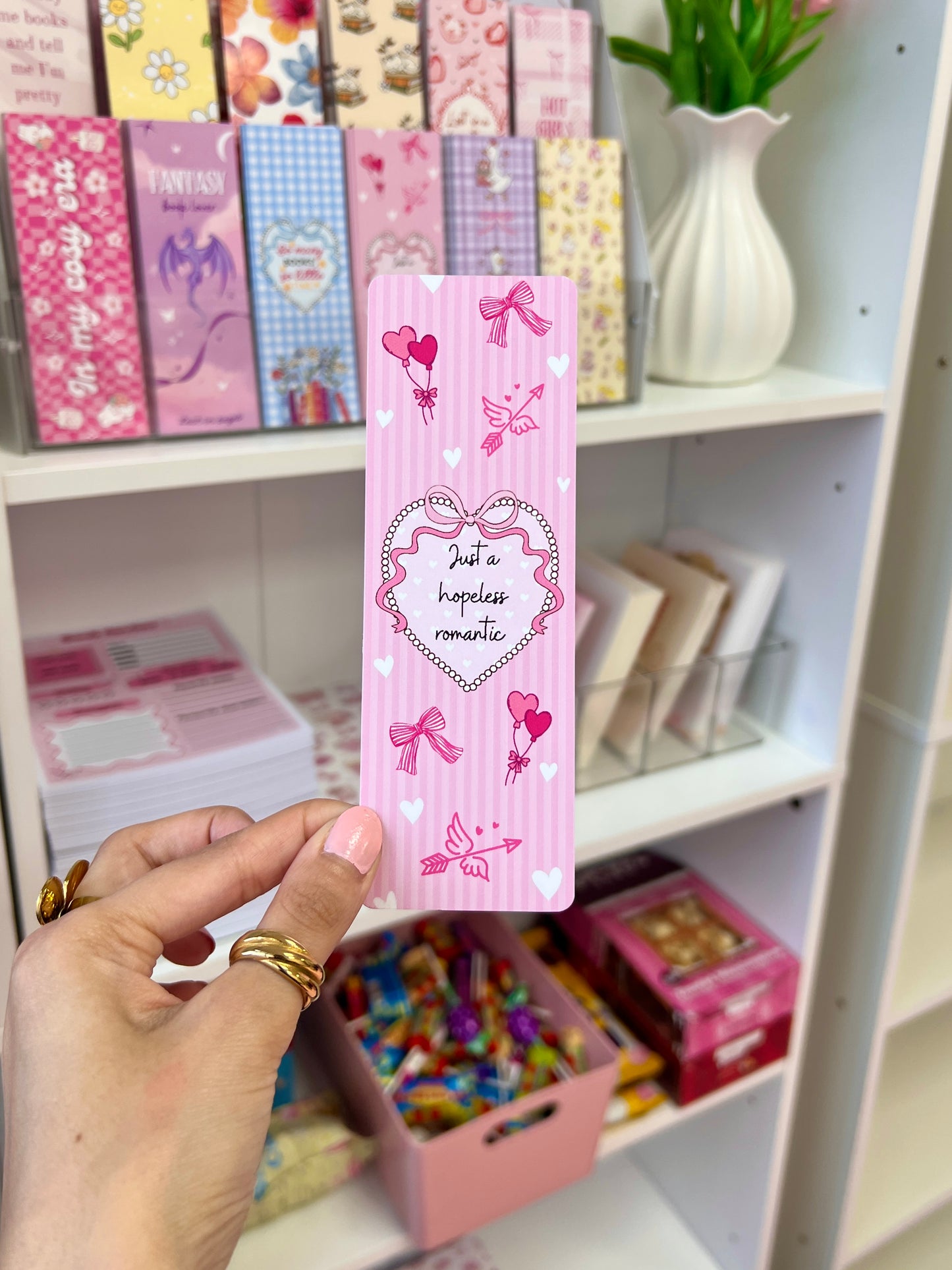 Hopeless romantic bookmark