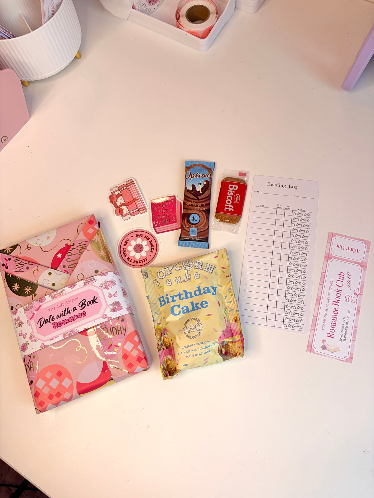 Birthday-themed mystery reader box