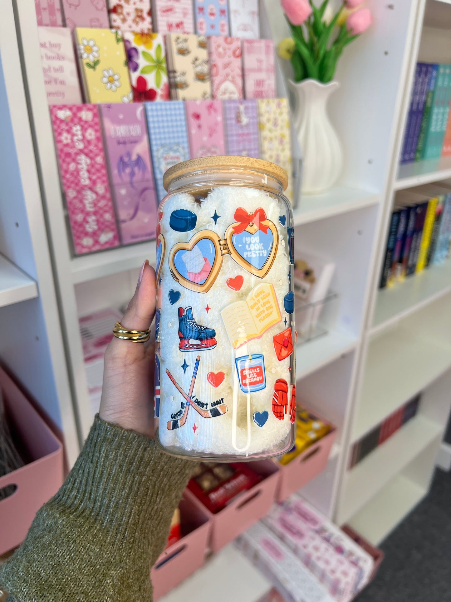 Hockey romance themed cup