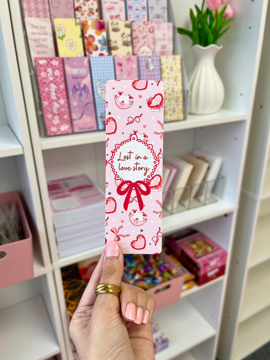 Lost in a love story bookmark