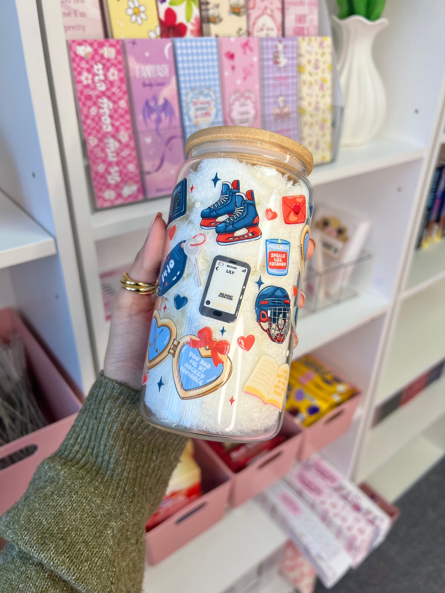 Hockey romance themed cup