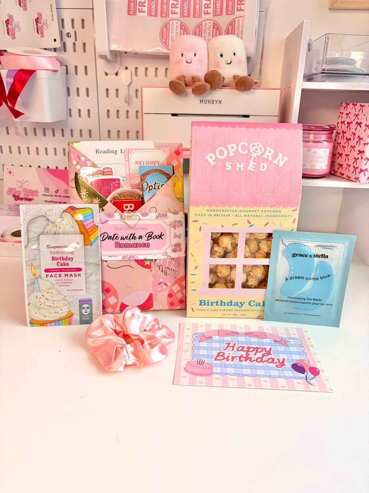 Birthday-themed mystery reader box
