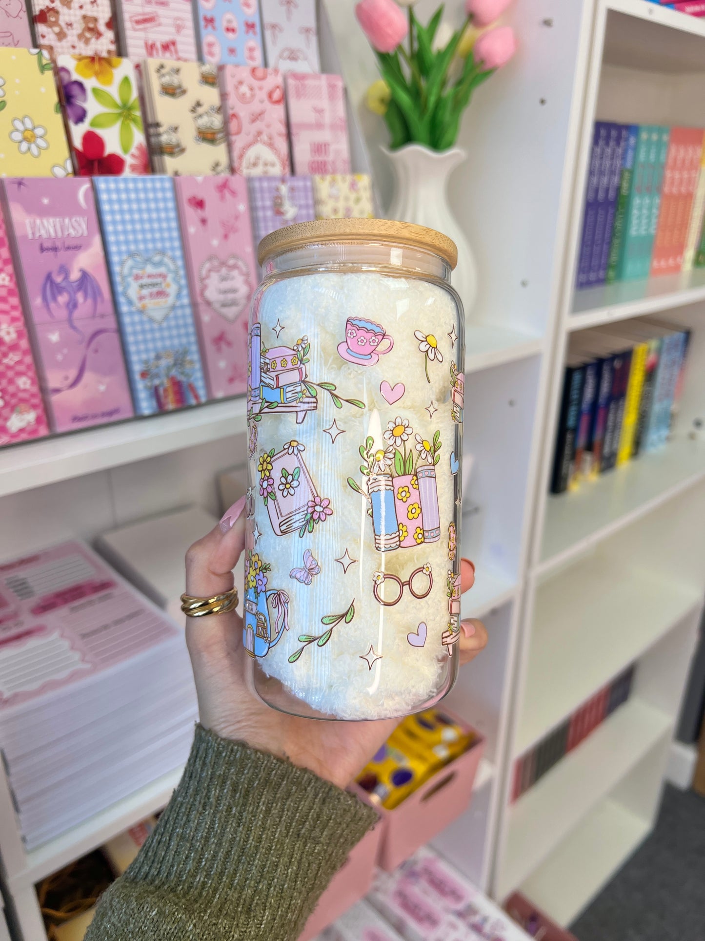 Spring bookish cup