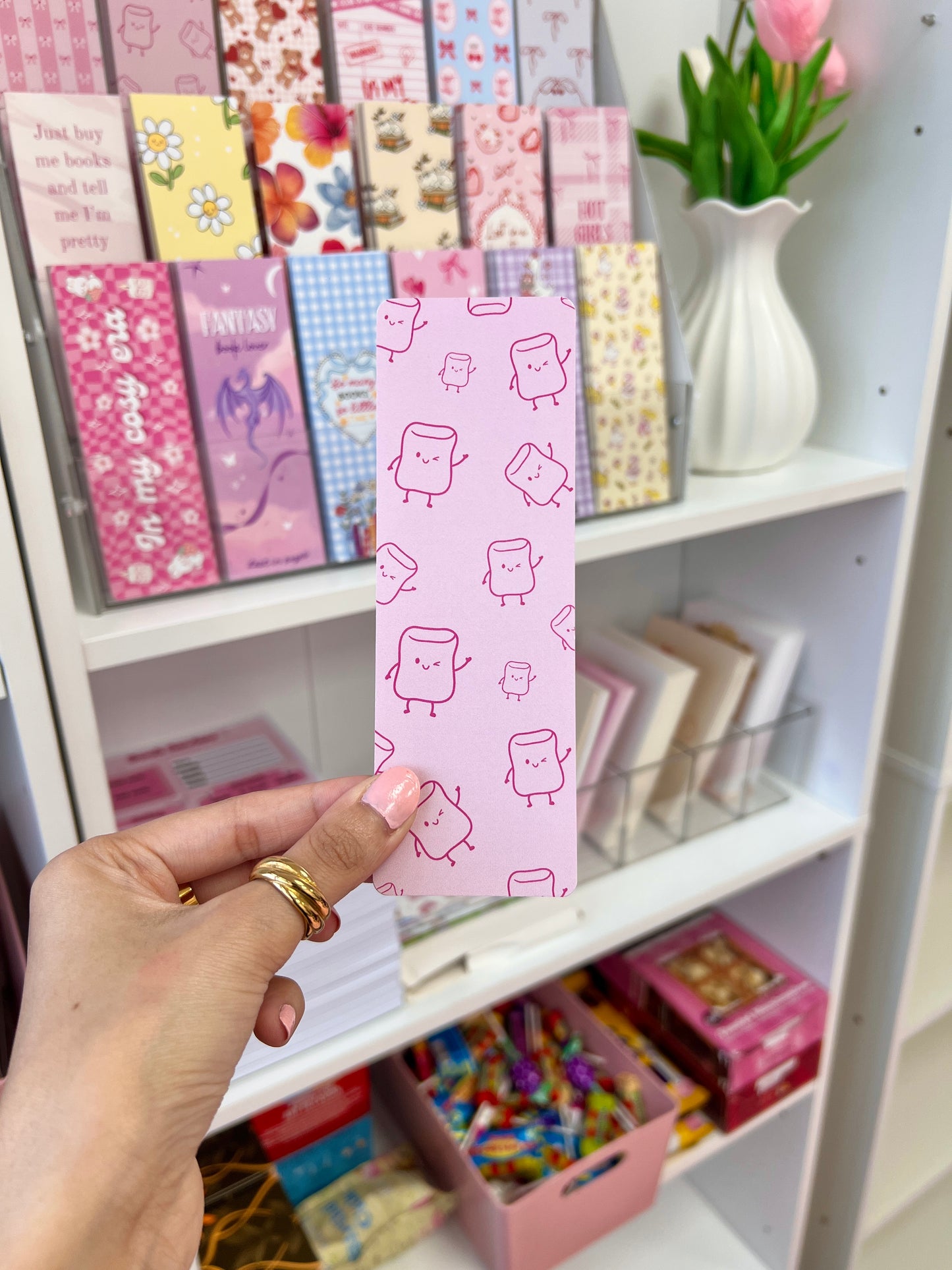 Marshmallow bookmark