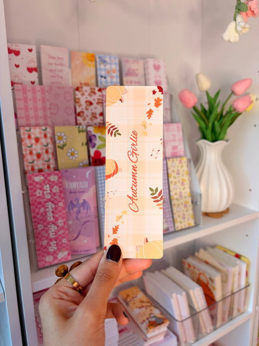 Autumn girlie bookmark