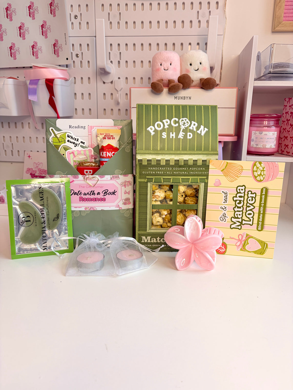 Matcha-themed mystery reader box