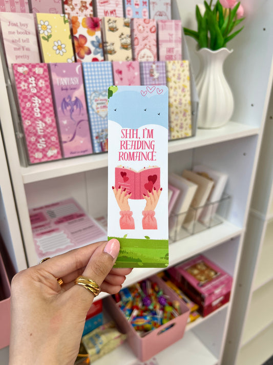 Shh…I’m reading Romance bookmark
