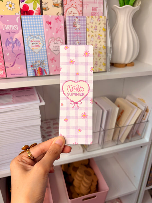 Hello summer bookmark