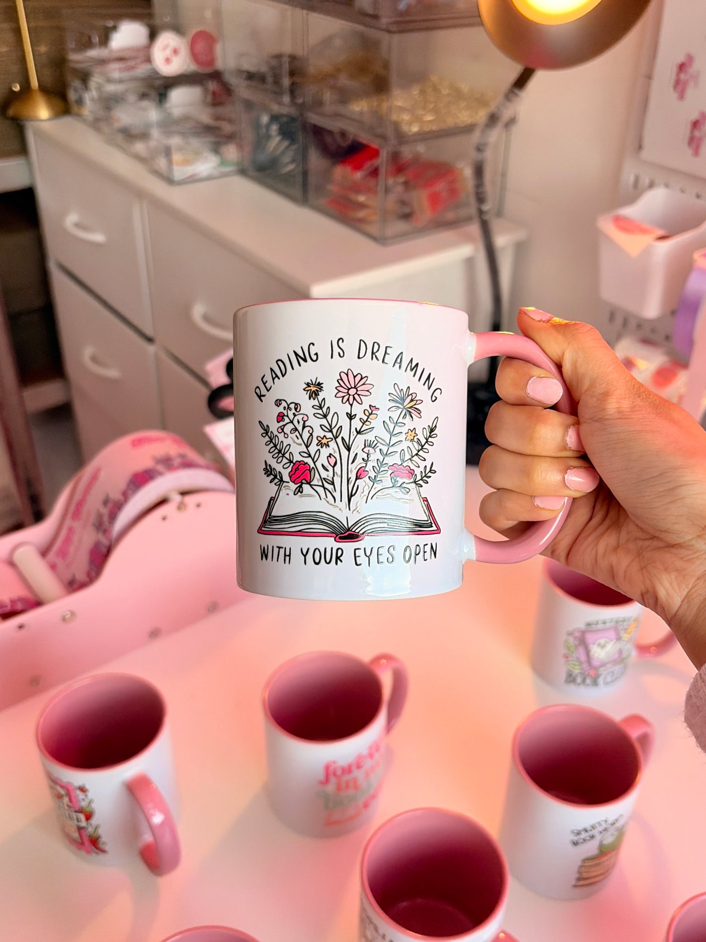 Reading is dreaming mug